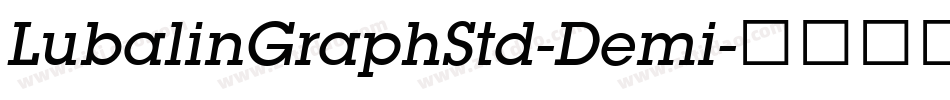LubalinGraphStd-Demi字体转换