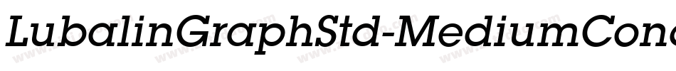 LubalinGraphStd-MediumCond字体转换