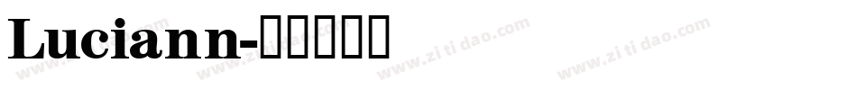 Luciann字体转换