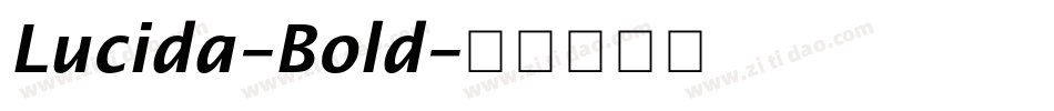 Lucida-Bold字体转换