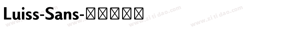 Luiss-Sans字体转换