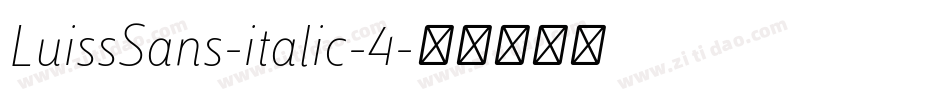 LuissSans-italic-4字体转换