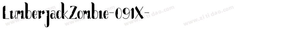 LumberjackZombie-091X字体转换