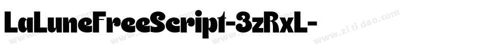 LaLuneFreeScript-3zRxL字体转换