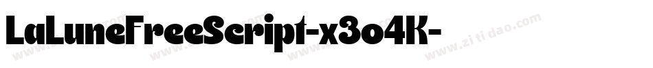 LaLuneFreeScript-x3o4K字体转换