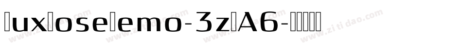 LuxRoseDemo-3z9A6字体转换