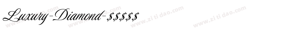 Luxury-Diamond字体转换