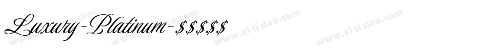 Luxury-Platinum字体转换