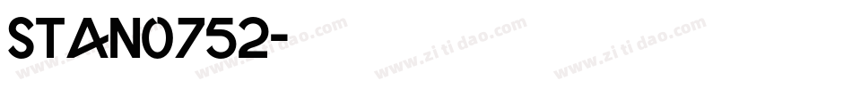stan0752字体转换