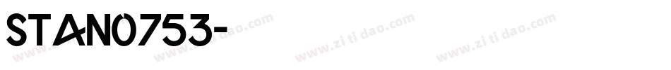 stan0753字体转换