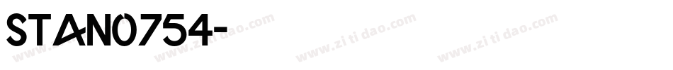stan0754字体转换
