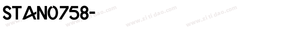 stan0758字体转换