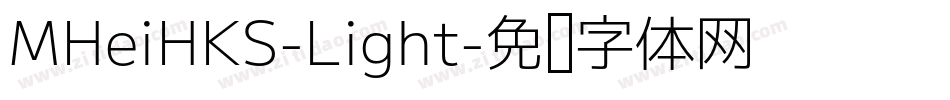 MHeiHKS-Light字体转换