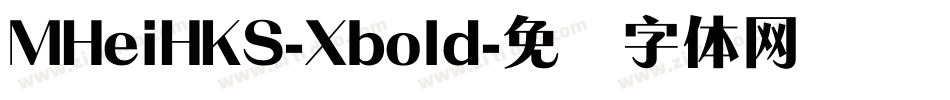 MHeiHKS-Xbold字体转换