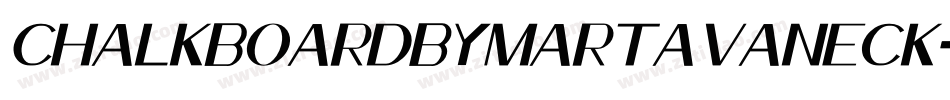 ChalkboardByMartaVanEck-gvpp字体转换