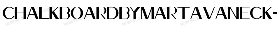 ChalkboardByMartaVanEck-gvpp字体转换