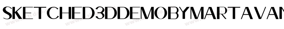 Sketched3DDemoByMartaVanE-YLzv字体转换