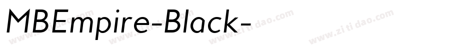 MBEmpire-Black字体转换 MBEmpire-Black字体转换