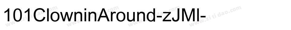 101ClowninAround-zJMl字体转换
