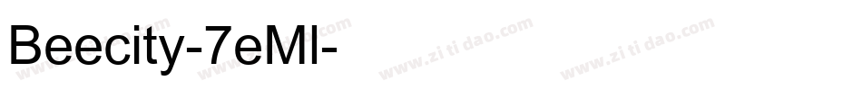 Beecity-7eMl字体转换