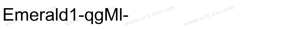 Emerald1-qgMl字体转换