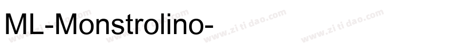 ML-Monstrolino字体转换