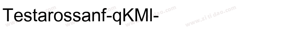 Testarossanf-qKMl字体转换