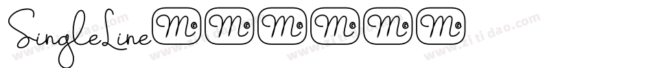 SingleLine字体转换