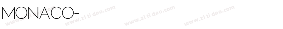Monaco字体转换