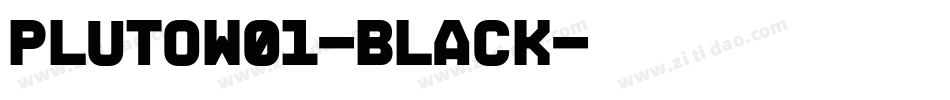 plutow01-black字体转换