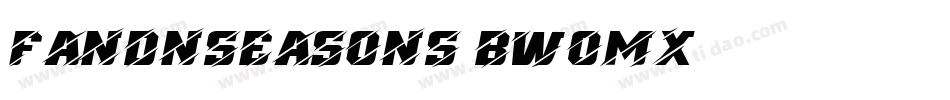 FandnSeasons-BW0Mx字体转换