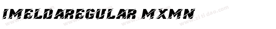ImeldaRegular-MxMn字体转换
