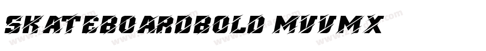 SkateboardBold-MVVMx字体转换