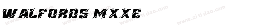 Walfords-MxXe字体转换