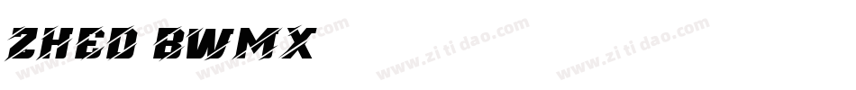 Zhed-BWMx字体转换