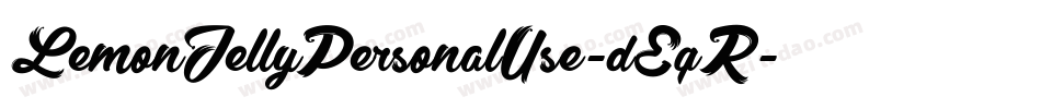 LemonJellyPersonalUse-dEqR字体转换