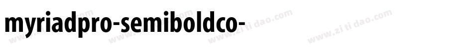 myriadpro-semiboldco字体转换