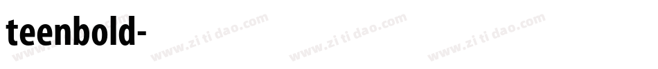 teenbold字体转换