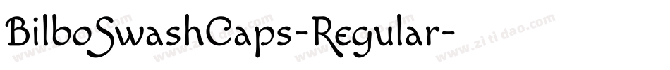 BilboSwashCaps-Regular字体转换