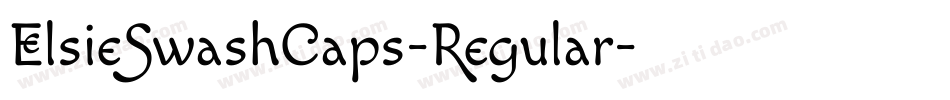 ElsieSwashCaps-Regular字体转换