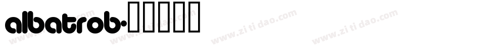 albatrob字体转换
