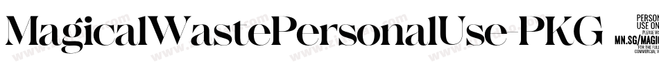 MagicalWastePersonalUse-PKG6x字体转换