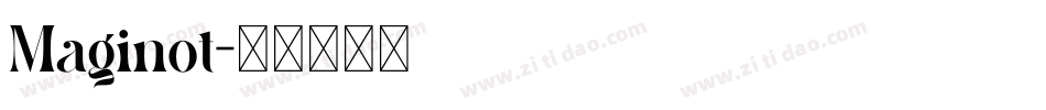 Maginot字体转换
