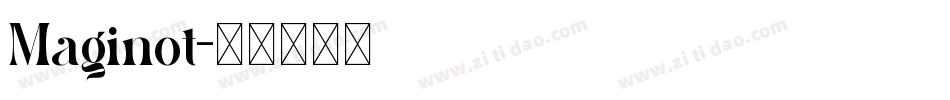 Maginot字体转换