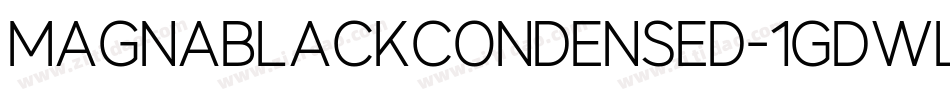 MagnaBlackCondensed-1GDWL字体转换