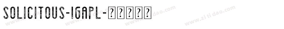 Solicitous-1GaPL字体转换