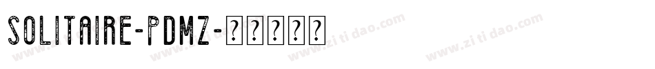 Solitaire-PDMZ字体转换