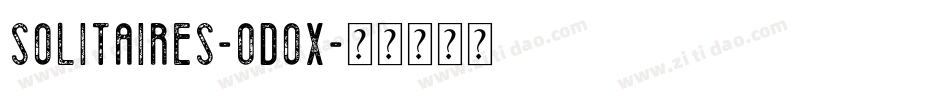 Solitaires-0doX字体转换