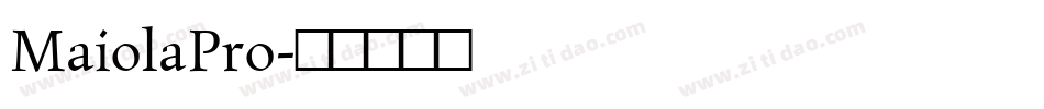 MaiolaPro字体转换