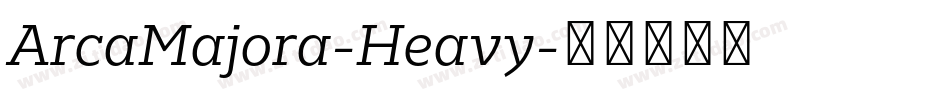 ArcaMajora-Heavy字体转换